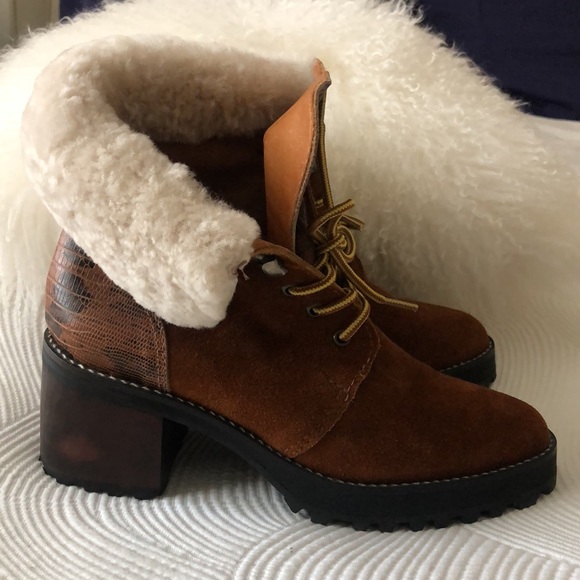 NWT SABRINA TACH Suede Boots - Picture 6 of 7